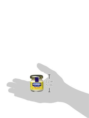 HELLMANN'S Hellmann\'s Real Mayonnaise Mini Jars, Condiment for Sandwiches, Salads, Mayo Made with 100% Cage Free Eggs, Gluten Free, 1.2 oz, Pack of 72