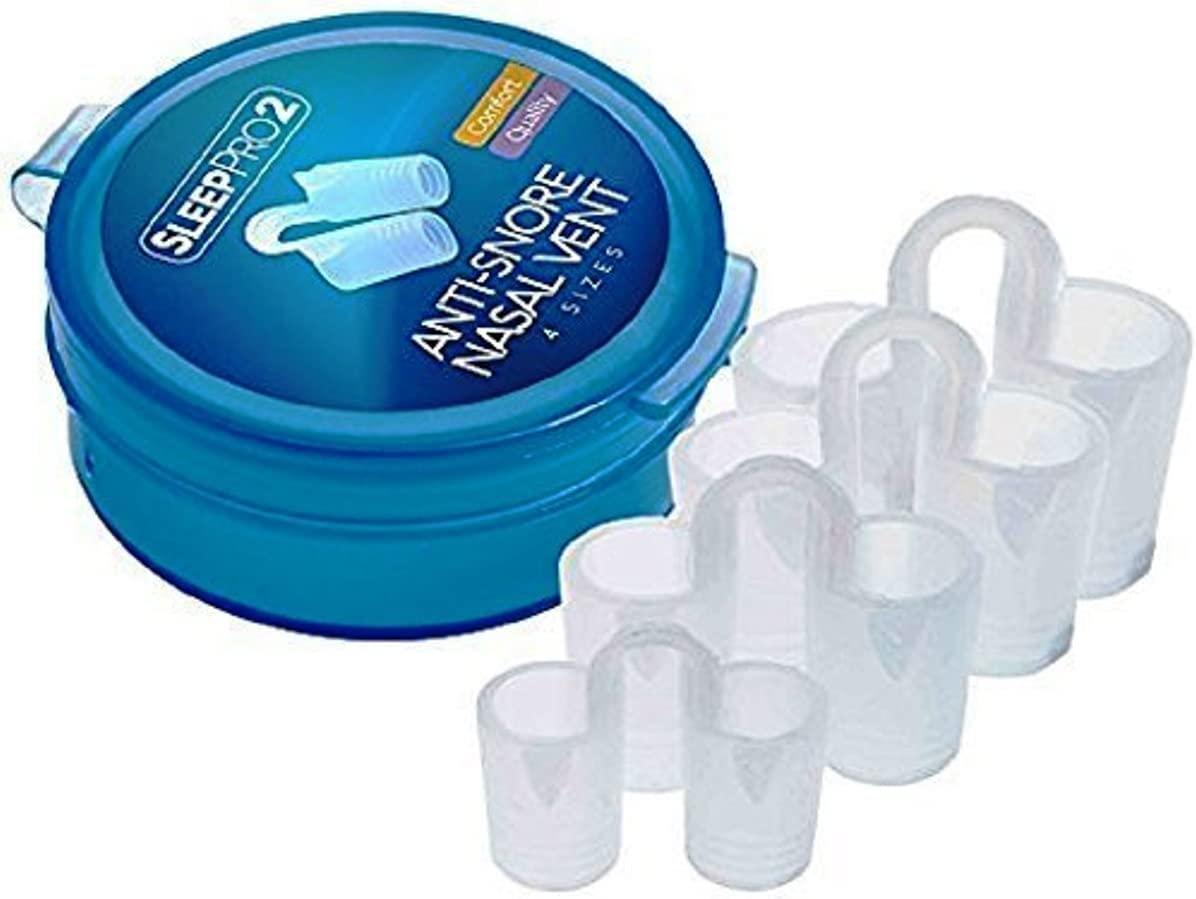 Snorepin SnorePin™ Advanced Anti Snore Nose Vents - The Natural and Effective Snoring Solution To Ease Nighttime Breathing - Pack of 4 Plus Free Protective Case