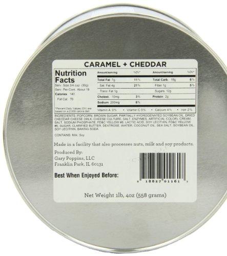Gary Poppins Popcorn Gary Poppins Popcorn - Gourmet Handcrafted Flavored Popcorn - Caramel Cheddar, 1 Gallon Tin