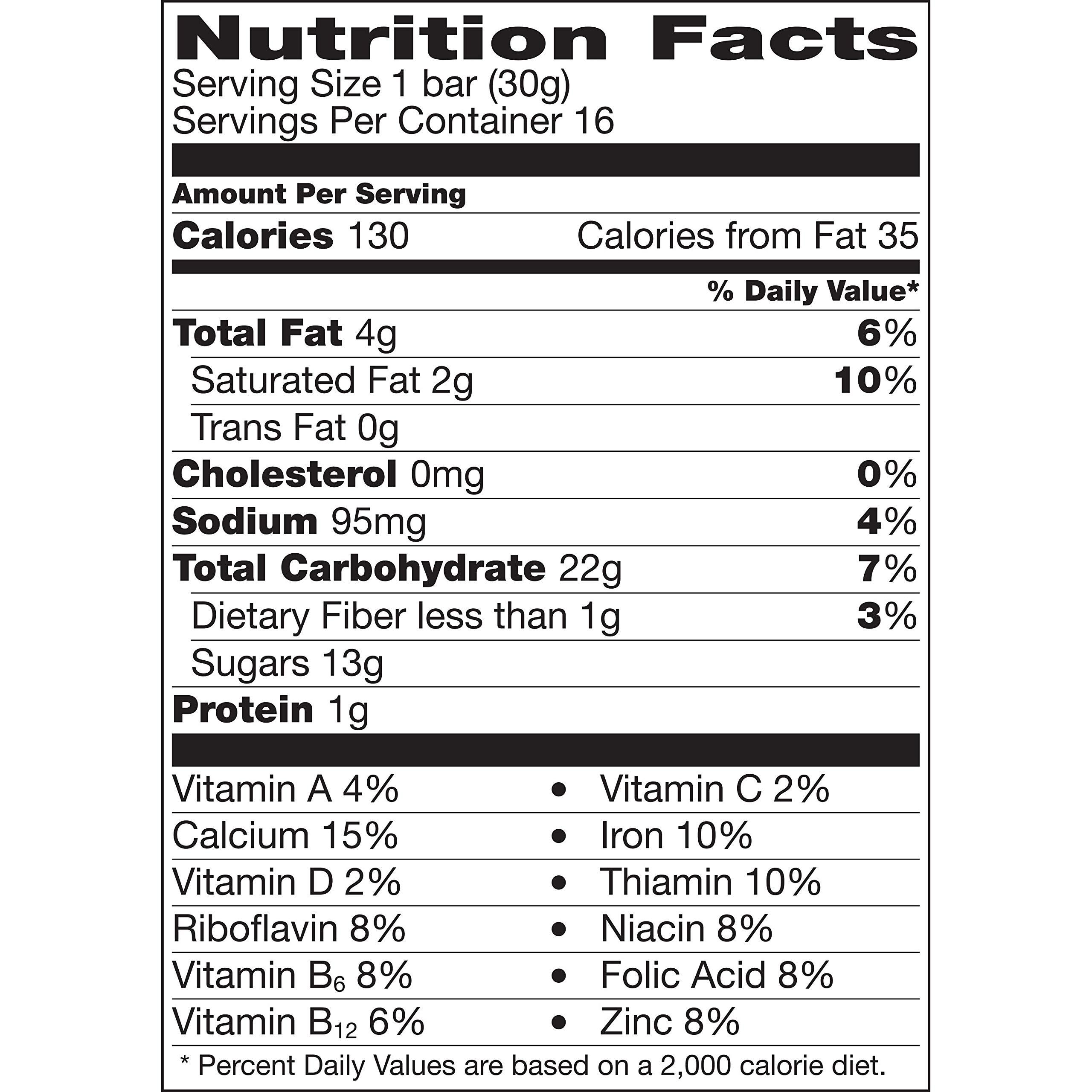 Golden Grahams Golden Grahams Breakfast Cereal Treat Bars, S\'mores, Snack Bars, 16 ct