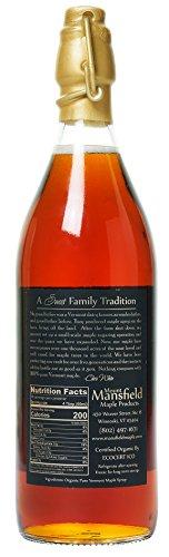 Mount Mansfield Maple Products Organic Pure Vermont Maple Syrup In Old-Fashioned One Liter