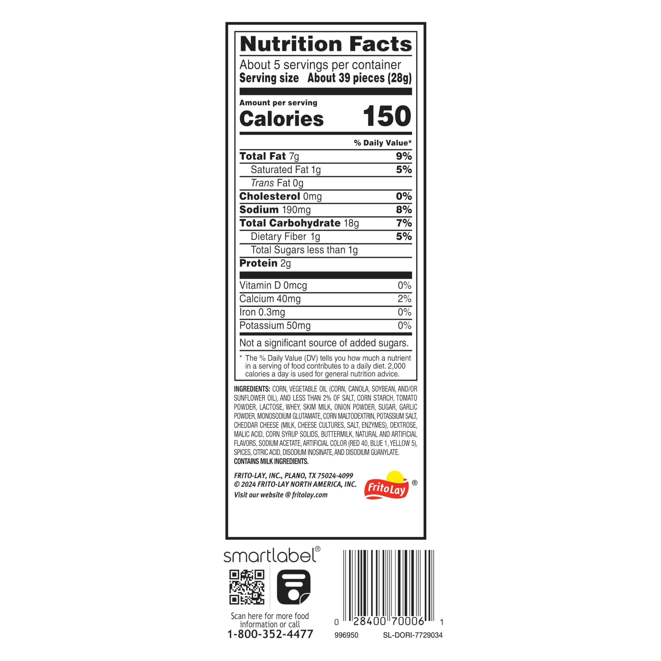 Frito Lay Doritos, Minis Cool Ranch, 5.12 Ounce