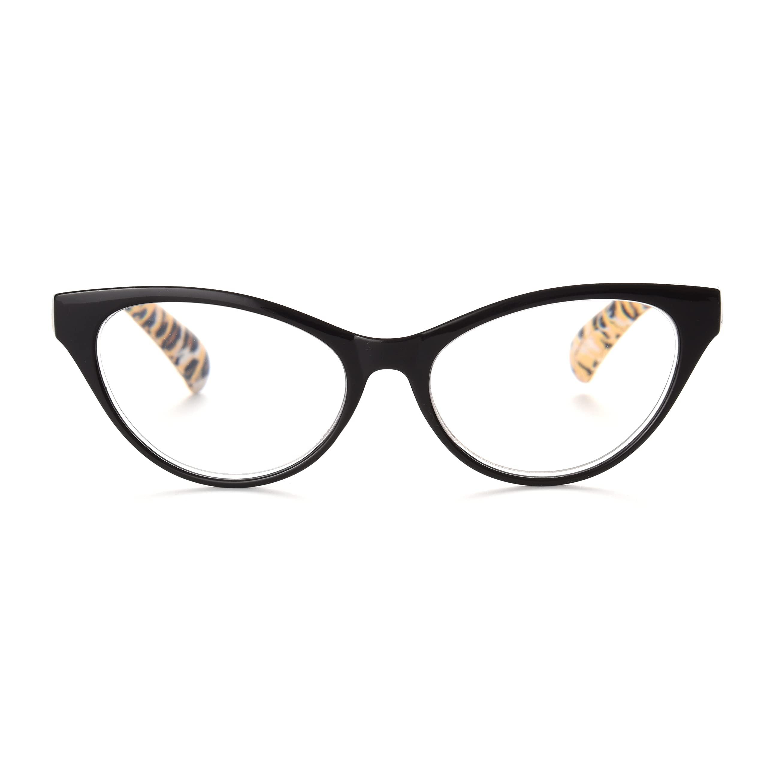 Betsey Johnson Betsey Johnson womens Kai Blue Light Glasses Reading Glasses, Cheetah, 40mm US