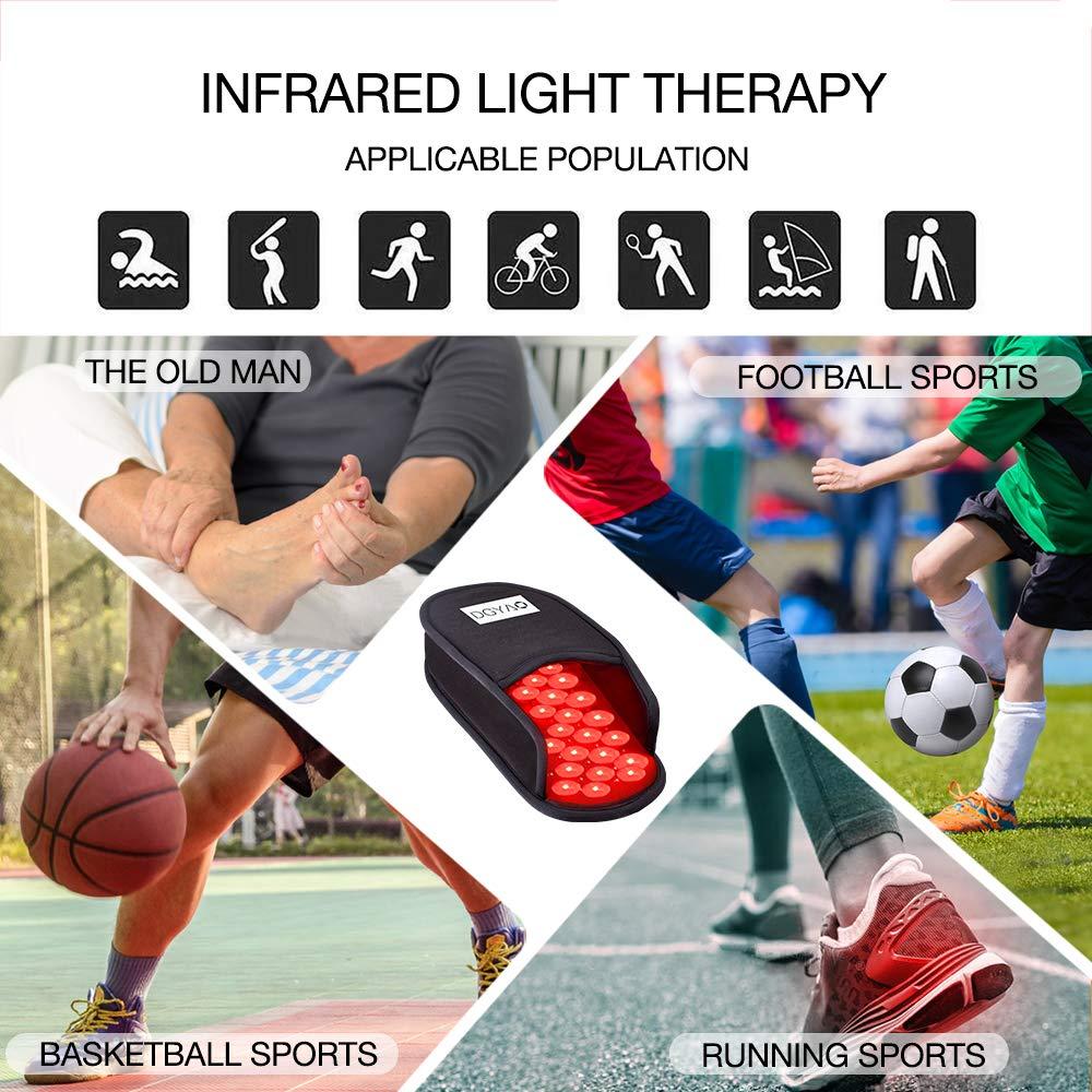 TUOB TUOB Red Light & Infrared Light Therapy Device, 880nm Near Infrared Light Therapy for Knee and Foot, Wearable Relax Muscle Red Light Therapy for Pain Relief