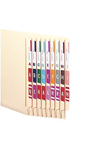 Smead Smead 67150 Alpha-Z Color-Coded First Letter Combo Alpha Labels Starter Set A-Z 1500/Box
