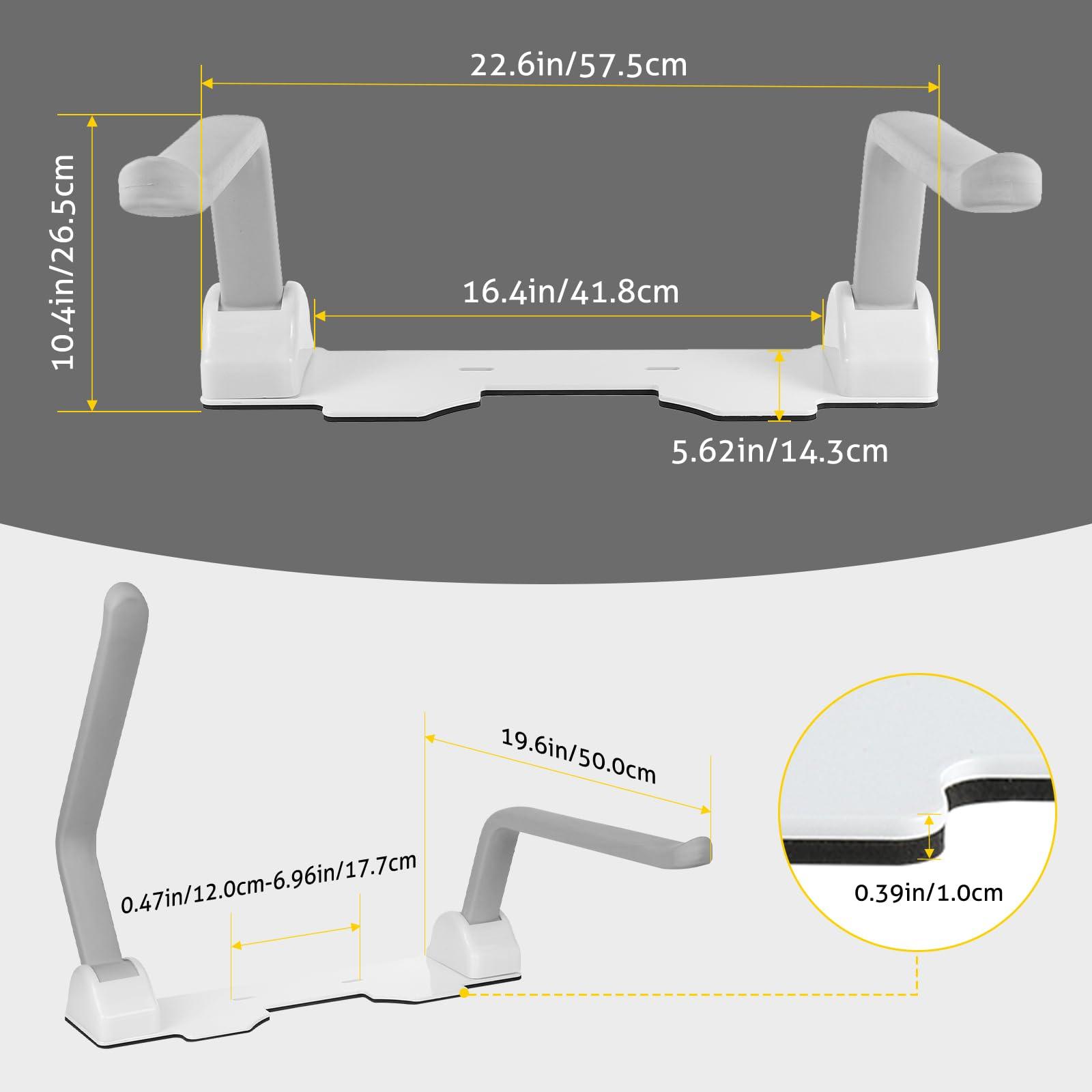 Dyna-Living Dyna-Living Toilet Safety Rails 480lbs Load-Bearing Toilet Safety Frame with Flip Up Non-Slip Aluminum Alloy Armrest Toilet Assist Devices for Seniors Toilet Support Bars for Elderly Toilet Seat Rails