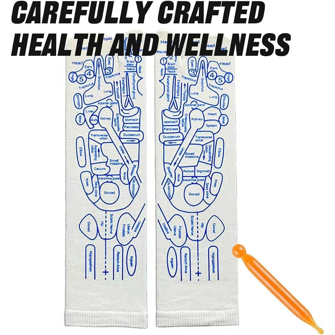 tarcegta tarcegta Reflexology Socks with Tools, 2024 New Saludea Reflexology Socks Set, Serenity Steps Reflexology Socks Set and Gloves Tool Set, Reflexology Socks for Women and Men Tired Relieve (1Pair-Men)