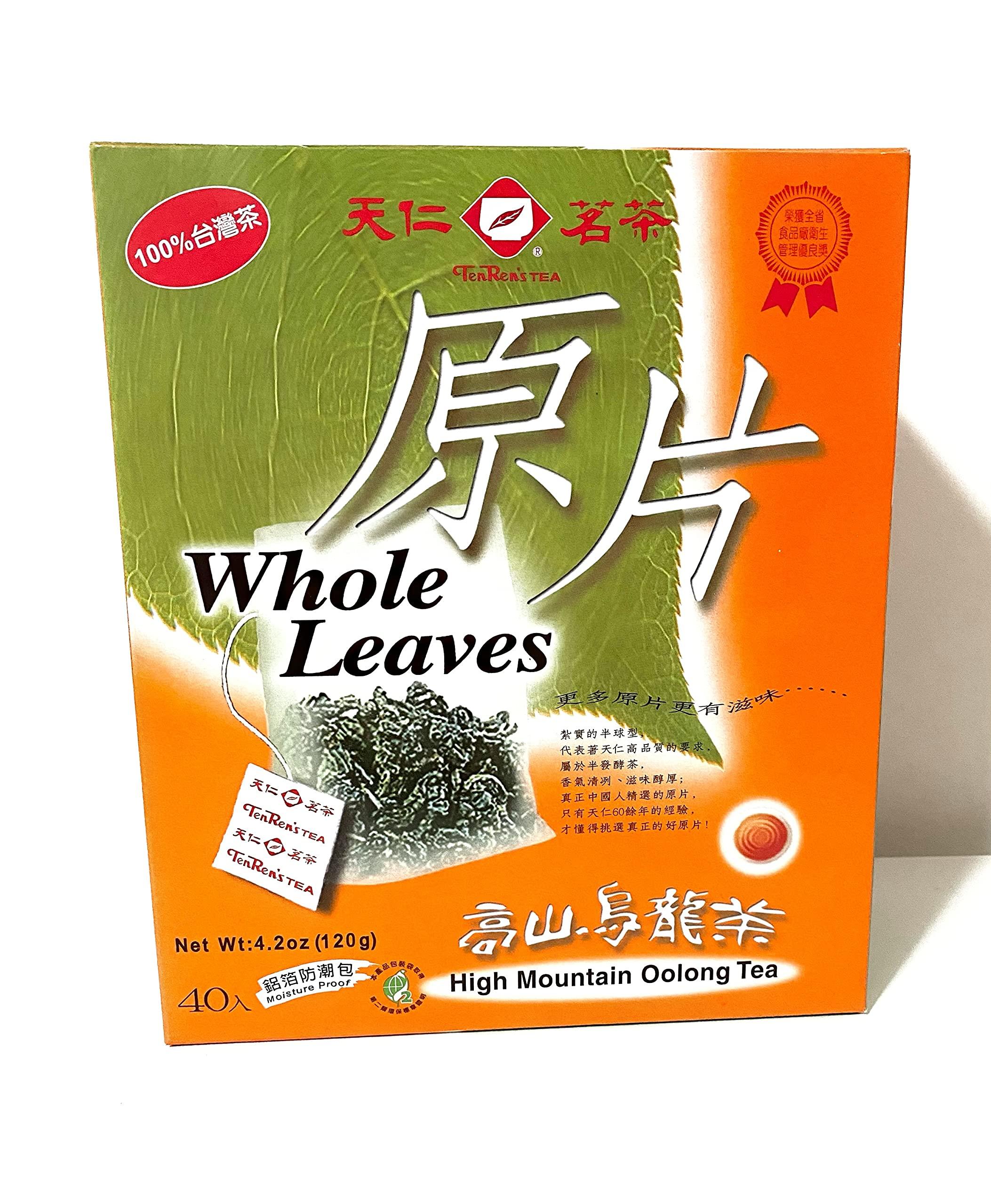TenRen TenRen Whole Leaves High Mountain Oolong Tea 40 tea bags