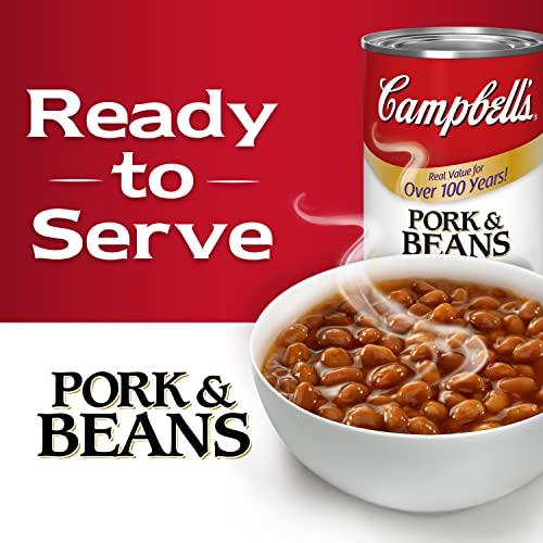 Campbell's Campbell's Canned Beans, Pork and Beans, 19.75 oz. Can (Pack of 12)