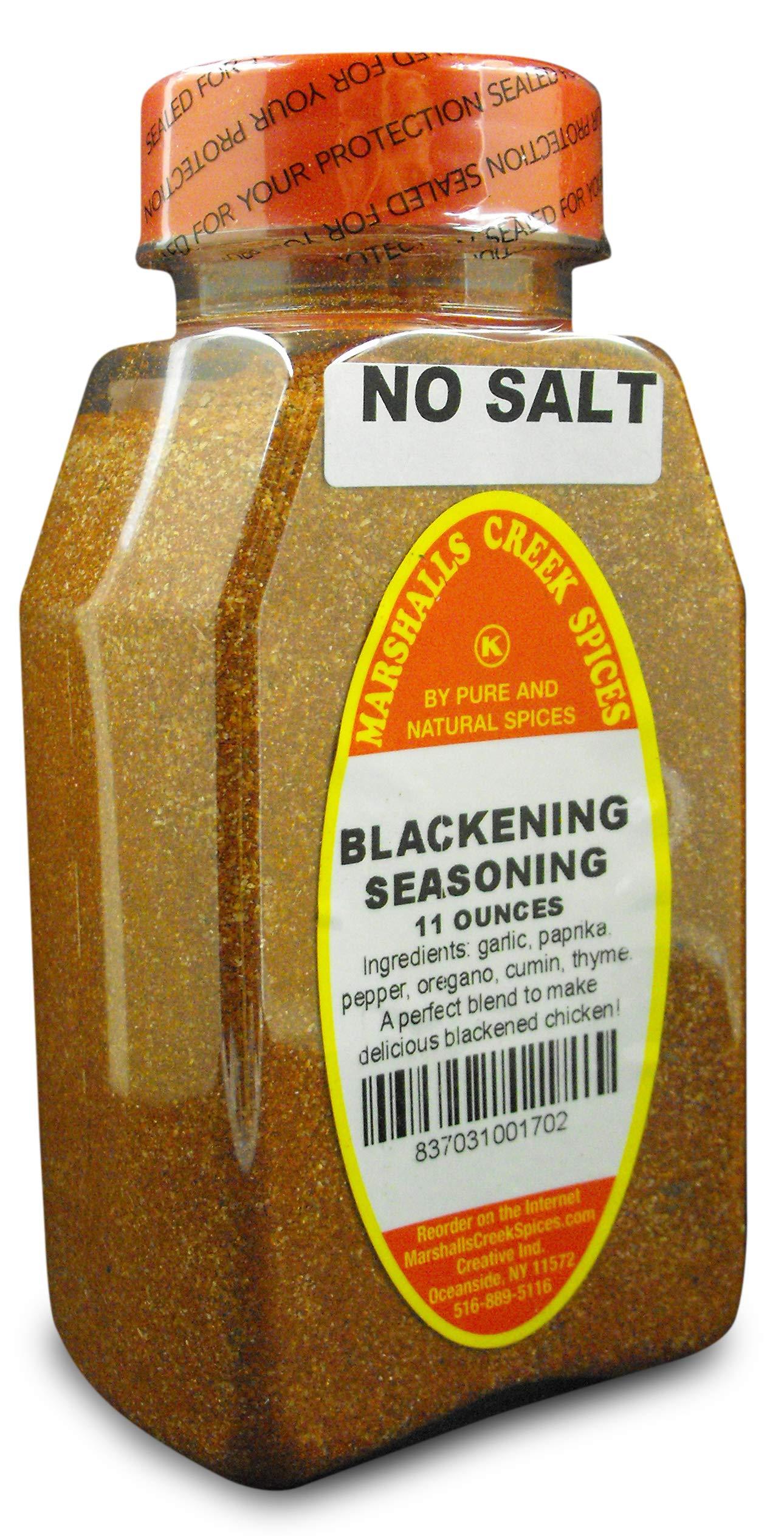 Marshall's Creek Spices Marshalls Creek Kosher Spices, (st07), BLACKENING SEASONING NO SALT 11 oz