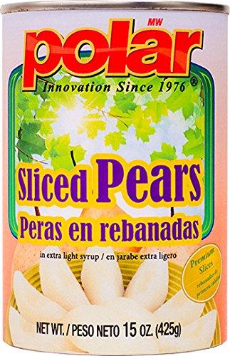 MW Polar MW Polar Foods Pear Slices, 15-Ounce (Pack of 12)