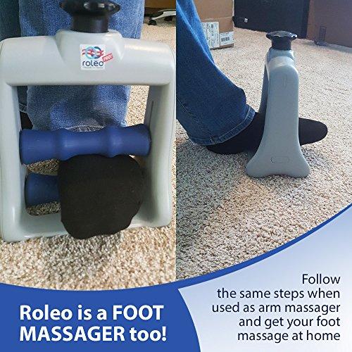 Roleo Hand Massager for Arthritis, Deep Tissue Massager for Carpal Tunnel Relief - Forearm Massager for Hand Therapy with Trigger Point Foam Roller - Finger Massager and Wrist Roller - Arm Massager by Roleo