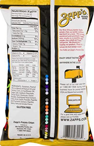 Zapp's Potato Chips Zapp's Kettle Style Potato Chips - Voodoo Flavor - 5 Oz. (8 Bags)