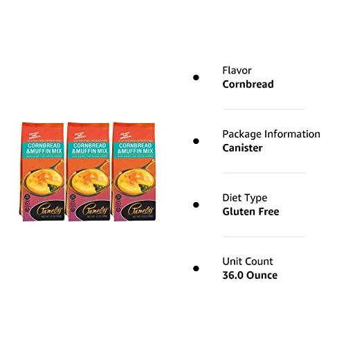 Pamela's Products Pamela\'s Gluten Free Cornbread and Muffin Mix, 12 oz (Pack of 3)