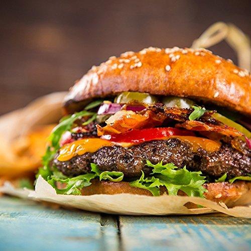 Mount Pleasant Grass Fed Beef Co. 100% Grass Fed Beef Burgers - 1/2 lb Each - Package Of 24 - Delicious & Healthy Burger Patty, Protein & Omega-3 Rich Gourmet Hamburger Meat, Juicy & Ready To Cook, Classic American BBQ Choice