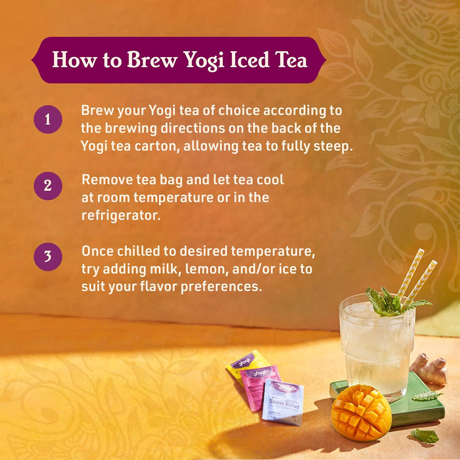 Yogi Yogi Tea Chai Rooibos Tea - 16 Tea Bags per Pack (6 Packs) - Spiced Organic Rooibos Tea - Provides Antioxidants - Caffeine-Free - Includes Cardamom, Cinnamon, Ginger & Clove