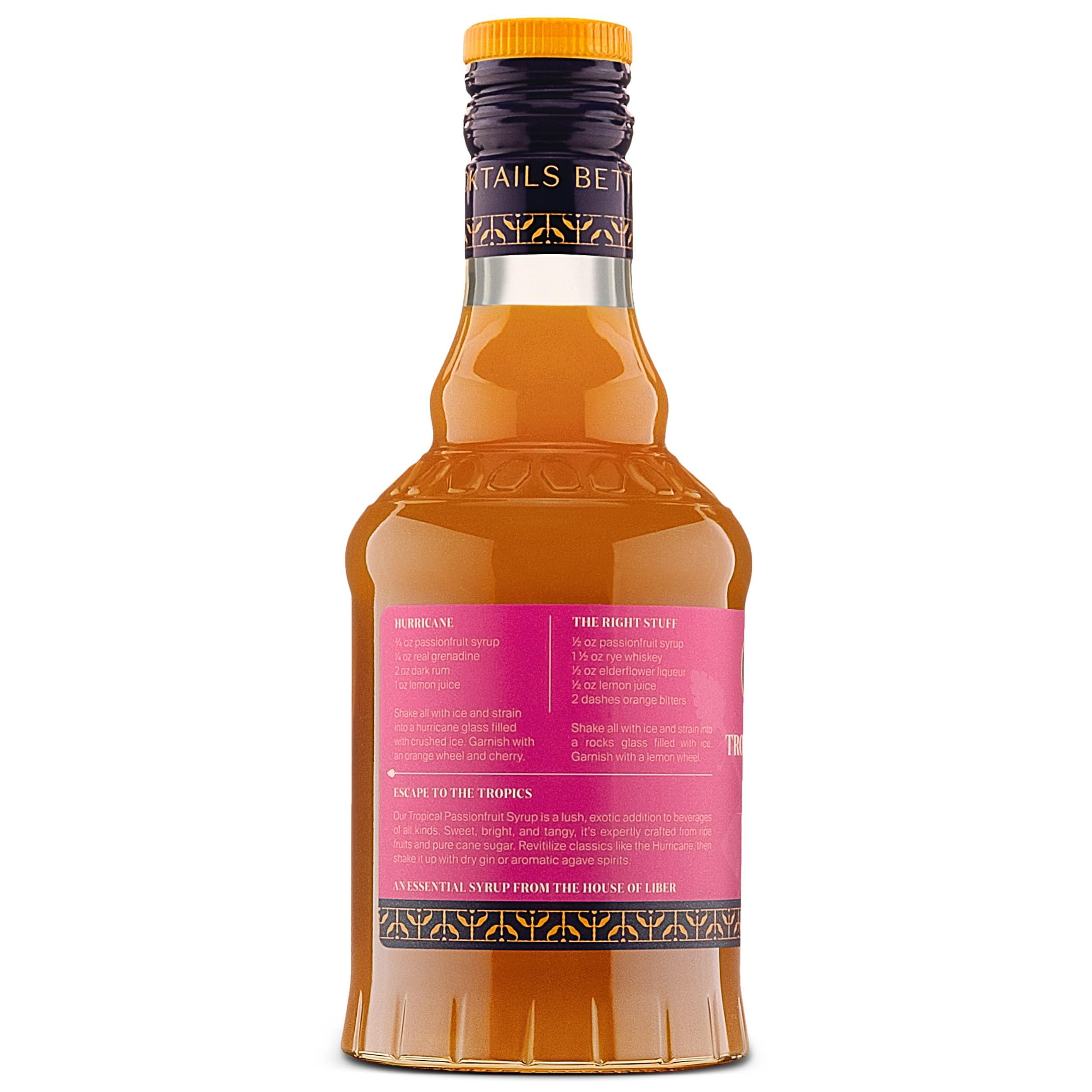 Liber & Co. Liber & Co. Tropical Passionfruit Syrup (12.7 oz) Made with Real Passion Fruit