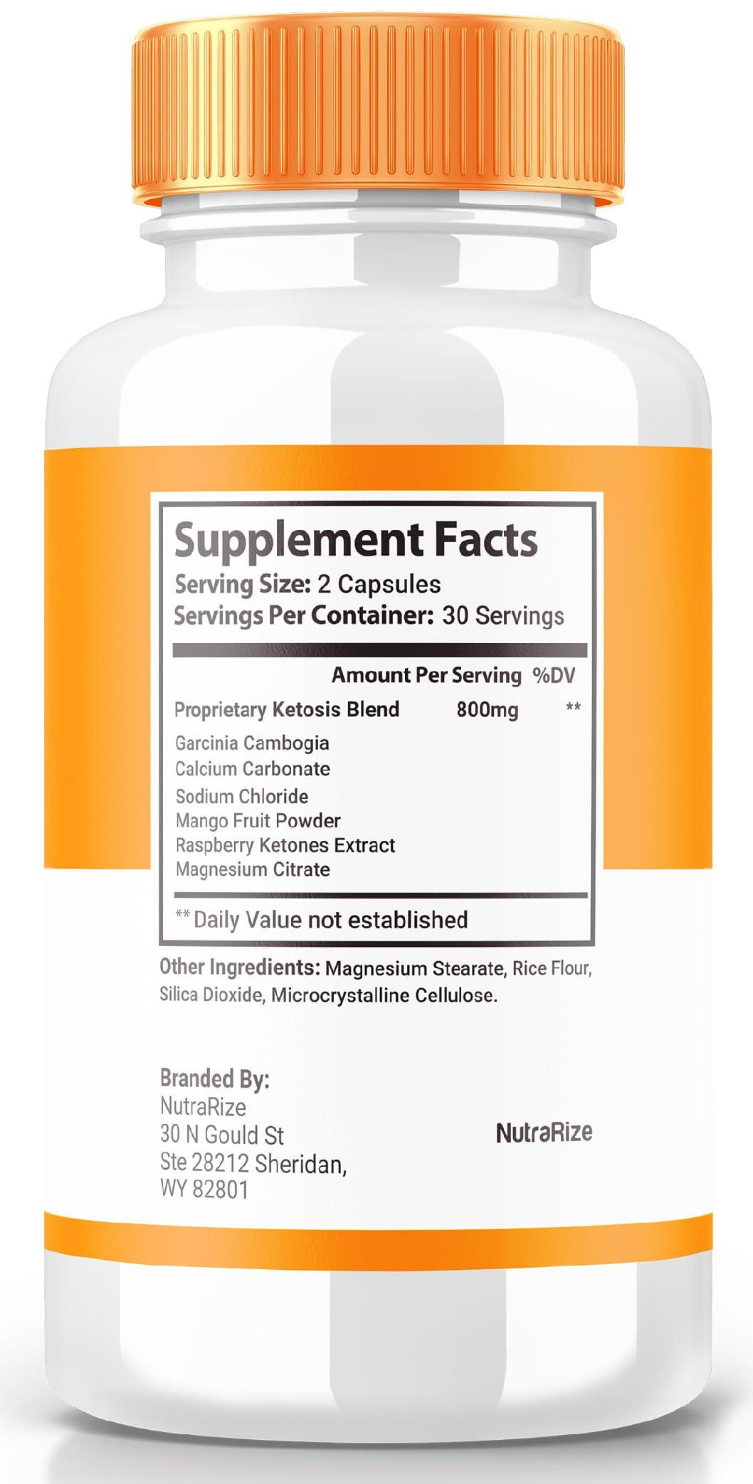 NutraRize Proper Keto - Proper Keto ACV Capsules, All-Natural Keto Dietary Supplement, ProperKeto Extra Strength 800MG Pills, Advanced Formula to Support Active Lifestyle, Pastillas Reviews (60 Capsules)