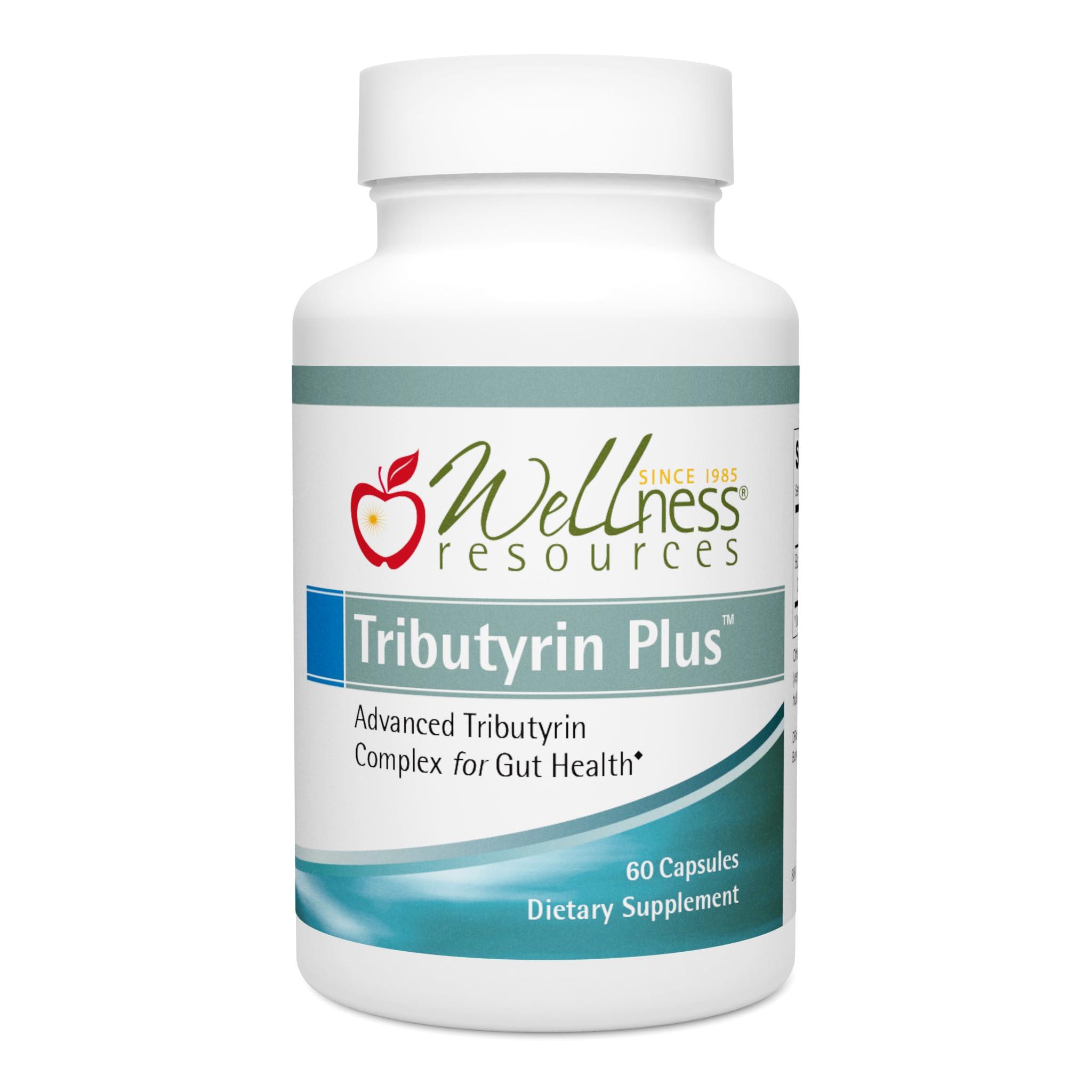 Wellness Resources Wellness Resources Tributyrin Plus Postbiotic Supplement for Gut Health with High Absorption ButyraGen Tributyrin Complex (800mg per two capsules, 60 Veggie Capsules)