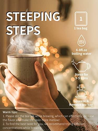 TeeLux TeeLux Lapsang Souchong Tea Bags, Premium Smoked Black Tea, Caffeinated, 100 Count Tea Bags for Hot & Iced Tea
