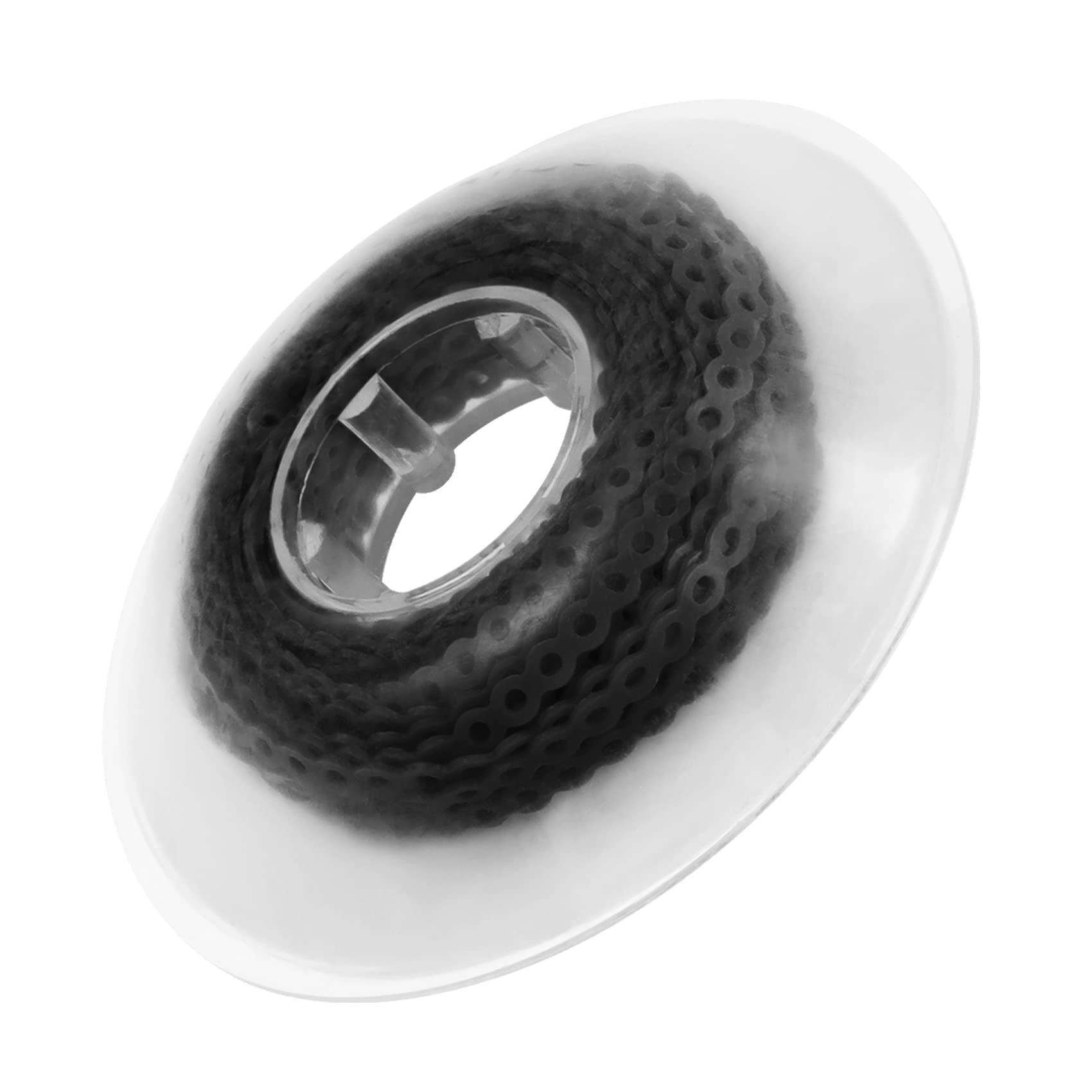 Annhua Annhua Orthodontic Power Chain Dental Spool Elastic Rubber Band Power Chains for Braces, Black Powerchain Braces Chain - 4# (Continuous)