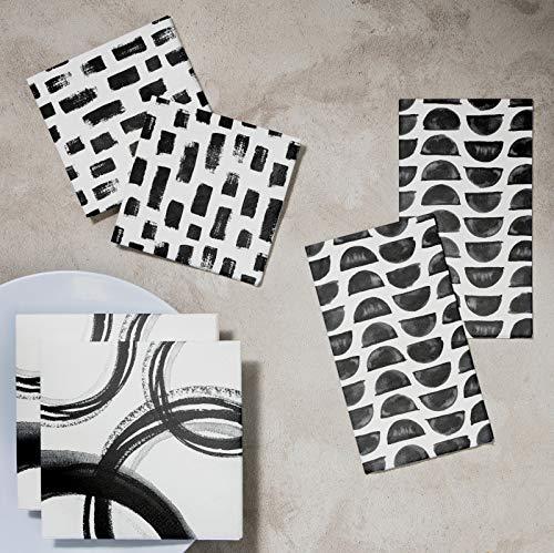 Baxter Distributing Baxters Party Bundle Luxury Napkins Bulk Abstract Luncheon 3 Ply, 192 Napkins