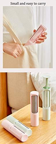 Pets Park Pets Park,Pet Hair Remover, Reusable Travel Lint Roller Brush, Remove Cat and Dog Fur, Lint, Fluff from Carpet, Car Seat, Couch, Clothing, Bedding, Fabric, One Hand Operate-Pet Hair Remover-(Blue)