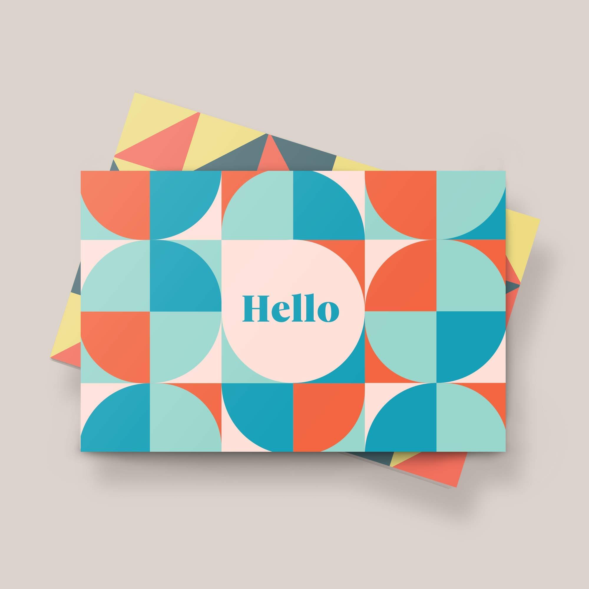 Rileys & Co Rileys All Occasion Greeting Cards with Envelopes | 5 Colorful Designs, Blank Note Cards, Perfect for Business, Thank You, Gift Cards, Graduation, Baby Shower (50-Pack)