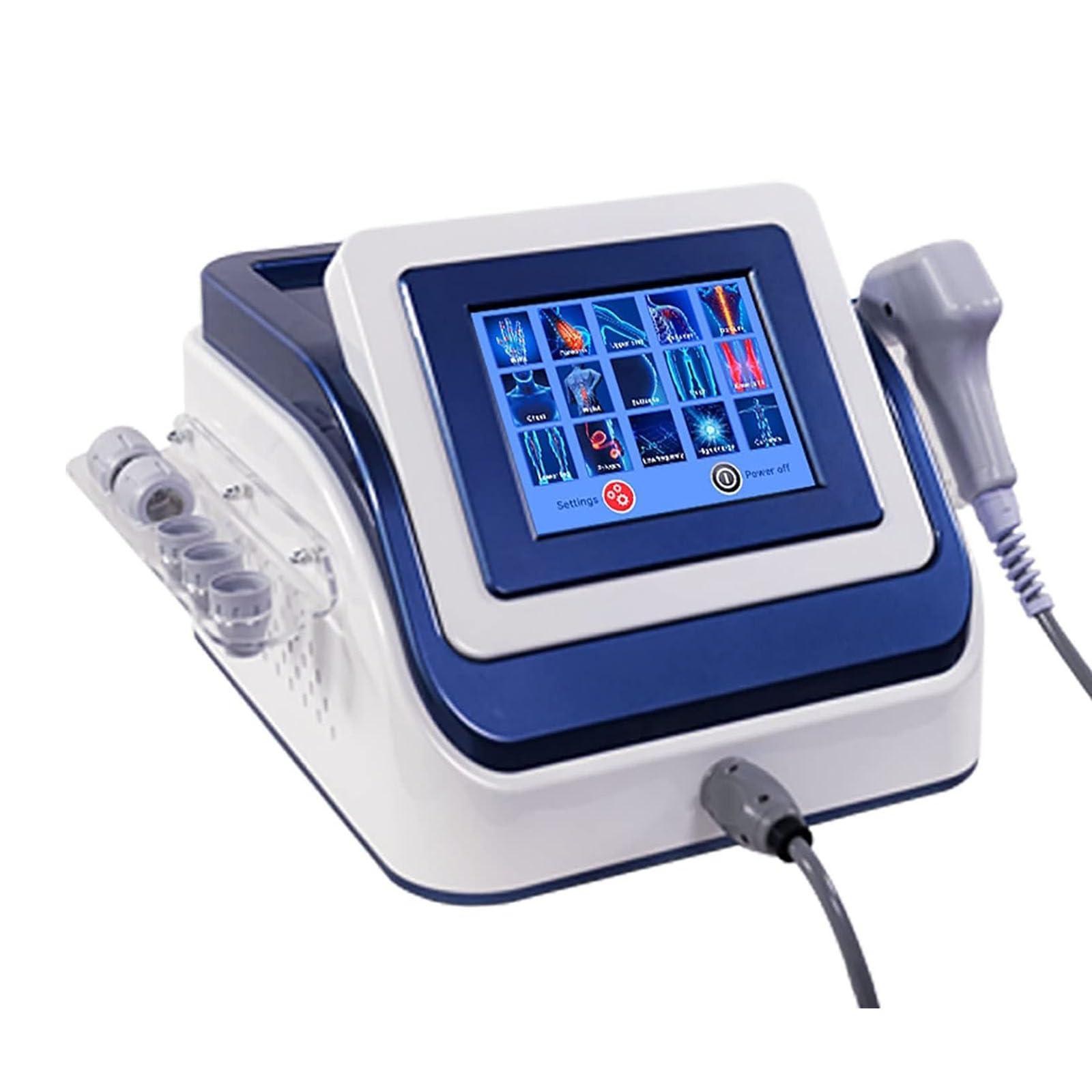 oiakus Extracorporeal Shockwave Therapy Machine, ED Shock Wave Therapy Machine, Pneumatic Shockwave Therapy Device with 5 Massage Head, for Joint Hurt and Muscle Pain Relief