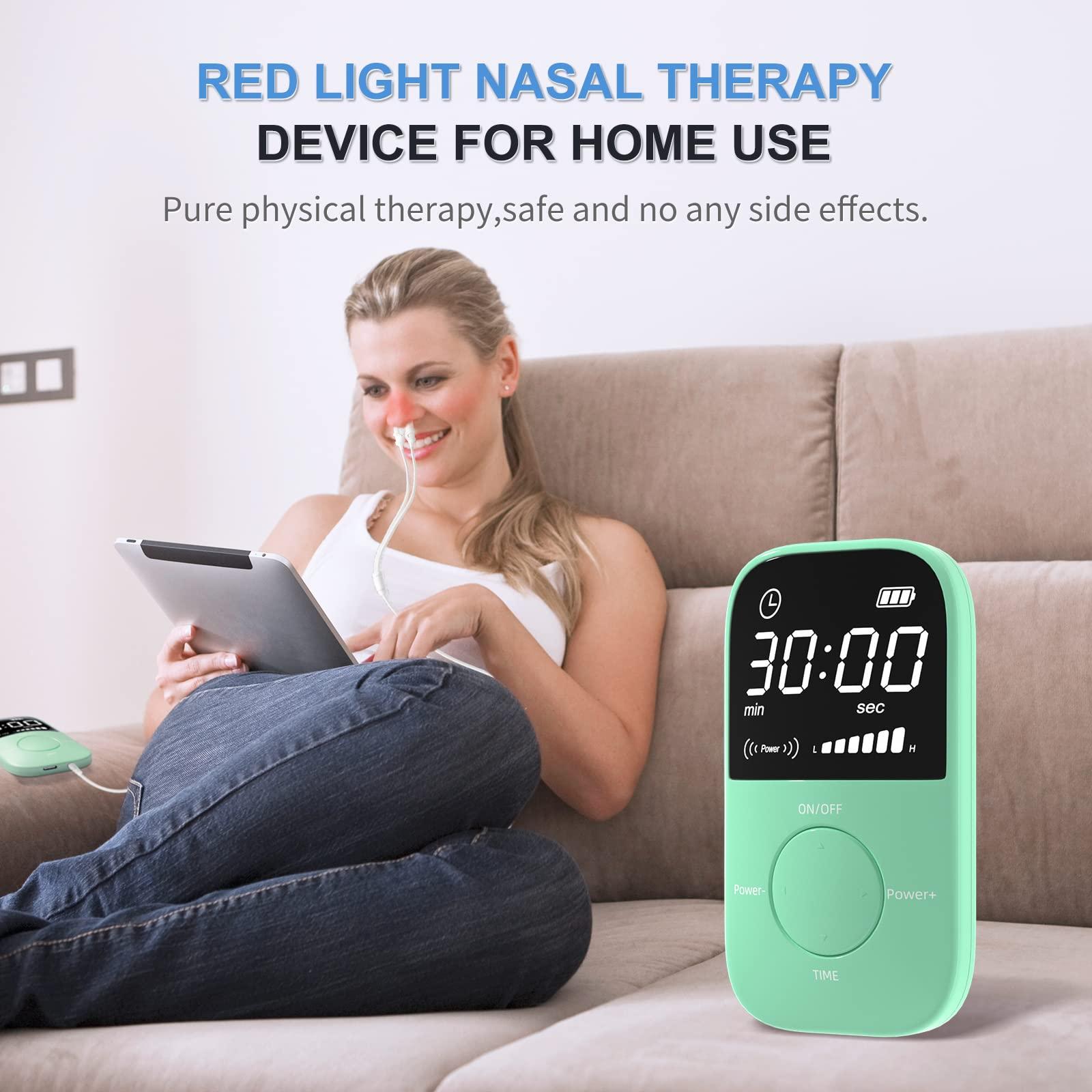 LASEPREHT LASEPREHT Red Light Nasal Therapy Device, 650nm Red Light Device for Nose Sore Throat, Upgraded Nasal Red Light Therapy Device for Runny Nose Allergy Relief Sneeze, Red Light Nose Treatment