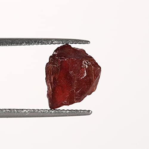 REAL - GEMS 2.85 ct Natural Raw Red Garnet Stone Rough Crystals,Making Wire Wrapping,Healing Rock Gifts