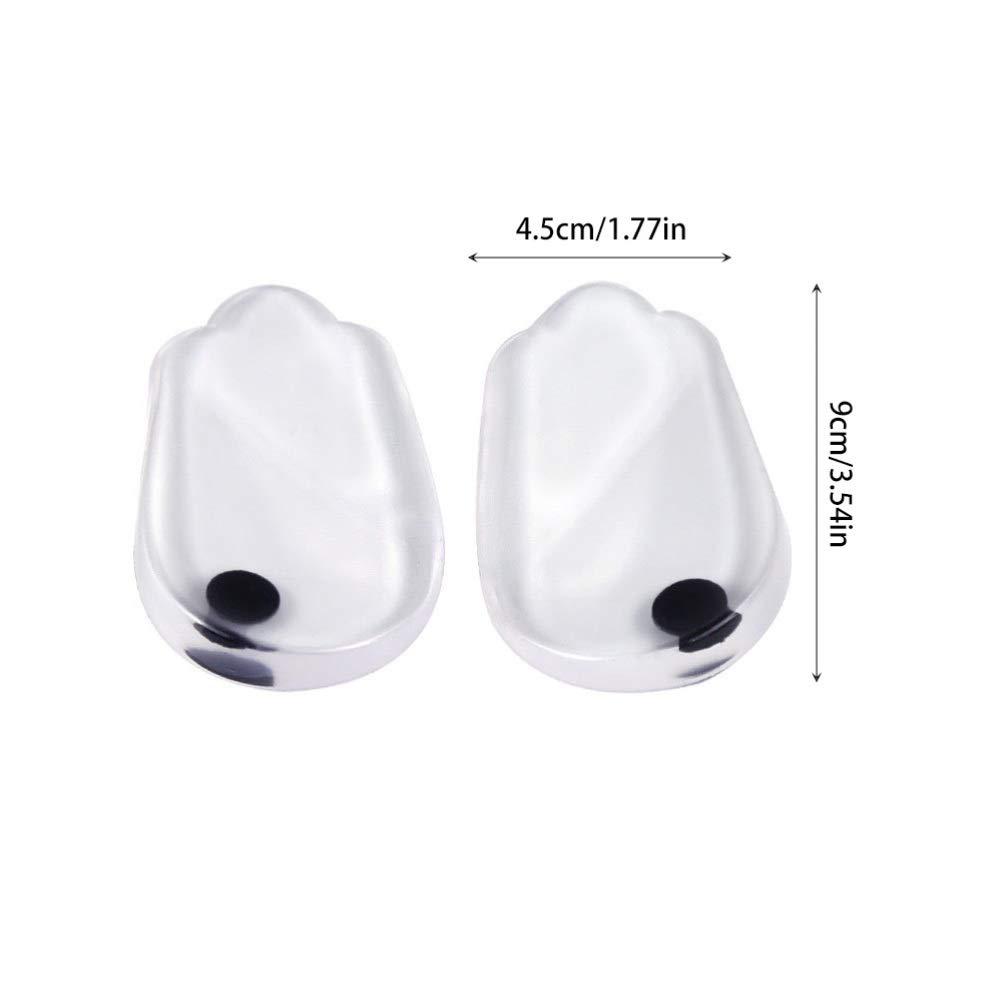 HEALLILY 2 Pairs Heel Pad Shoe Cushions Shoe Pads Flat Foot Mat Foot Insoles Foot Support Pad Heel Correction Insole Half Heel Insoles Flat Foot Pad