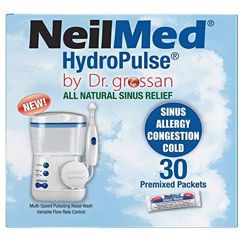 NeilMed Neilmed Hydropulse by Dr Grossan - Multi-Speed Electric Pulsating Nasal Sinus Irrigation System, 1 count