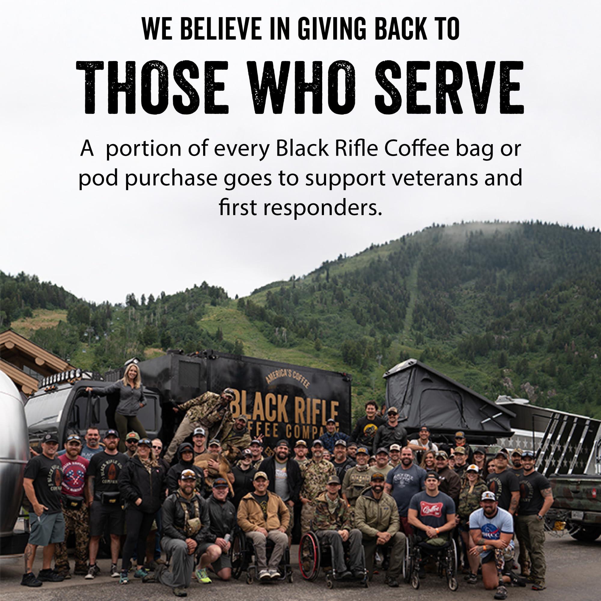 Black Rifle Coffee Company Black Rifle Coffee Company, AK-47 Espresso,100% Arabica Coffee,Colombian Supremo Roasted Dark, Whole Bean 12 oz Bag