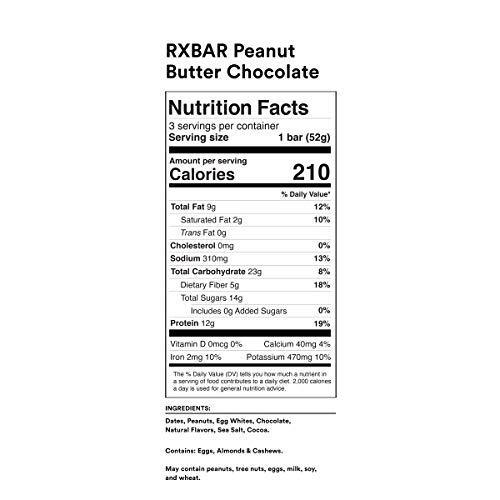 RXBAR RXBAR Protein Bar, Variety Pack, 10 Flavors, 55oz Box (30 Bars)