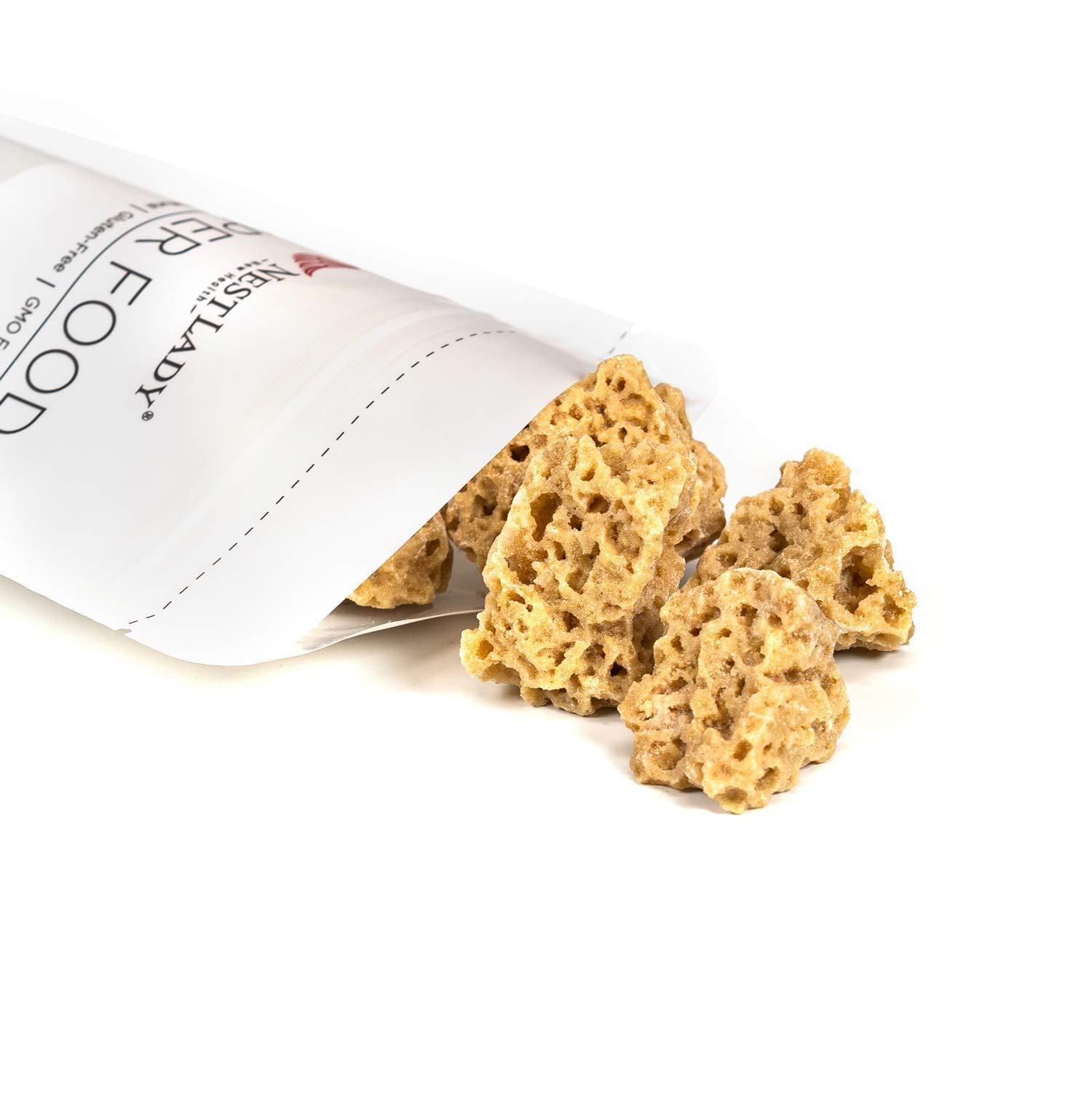 NESTLADY NESTLADY Natural Honey Comb Rock Sugar, 100% Natural, , Used in Sweet Desserts, Soups, and Cakes, Good For Health | Net weight: 100g (3.53oz) , Harvested in Malaysia, Packed in USA