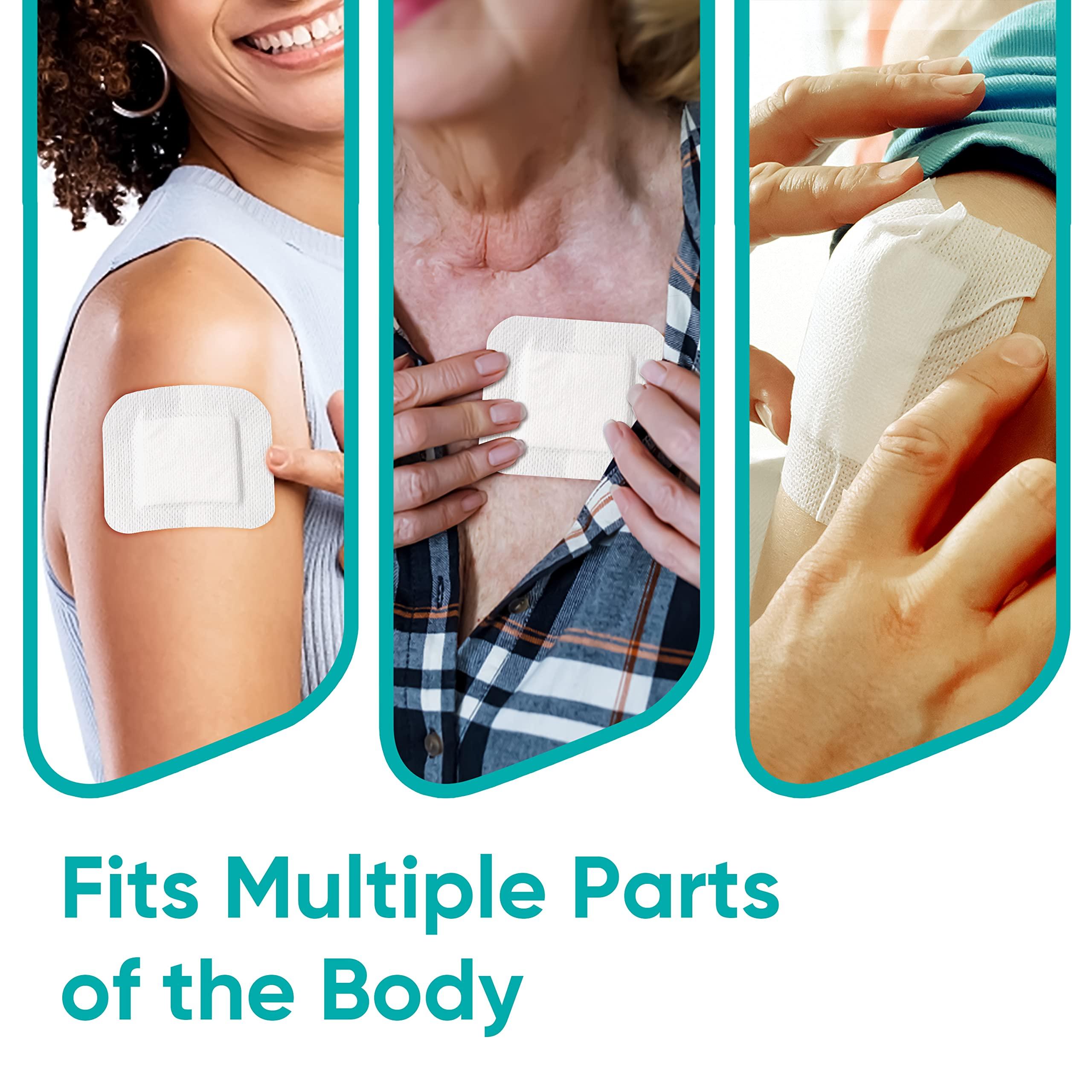 General Medi General Medi Sterile Island Dressing Bordered Gauze 100 Count, 2.4" x 2.75" Gauze Pads, Wound Care Pad with Adhesive Border - Sterile, Soft & Highly Absorbent Medical Grade Dressing Pad