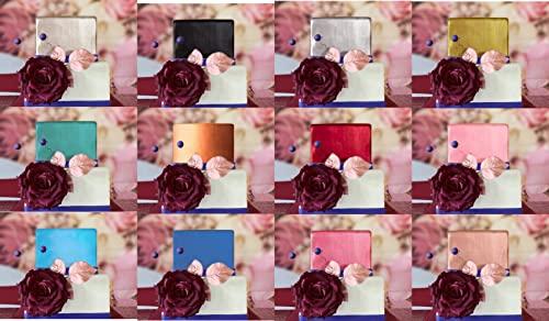 exim Valentine Edible Luster dust for cake decoration, Red and Burgundy dusting powder,Metallic Food paint 5 grams each food grade 100% edible set