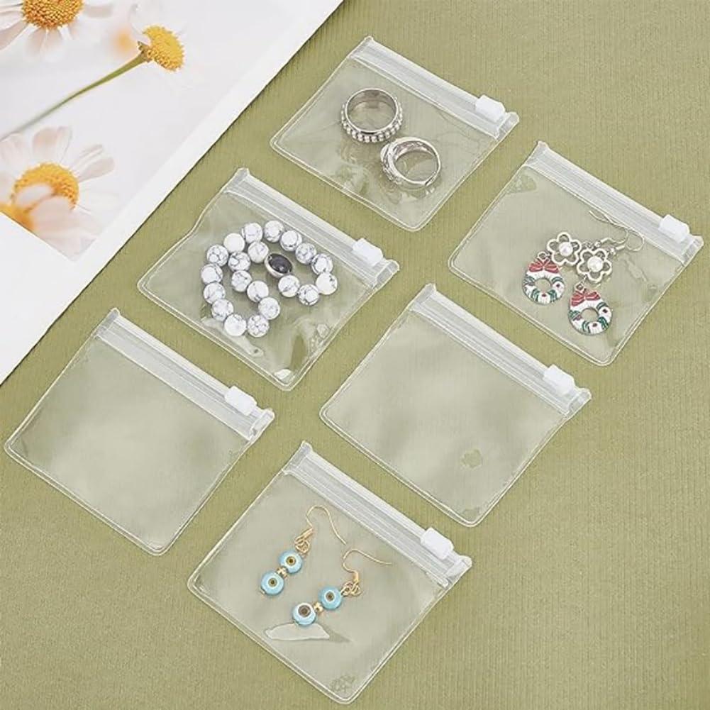 GSHLLO 24 Pcs Clear Plastic Pill Bags Zippered Pill Pouch Bags Small Reusable Pill Pouches Small Travel Medicine Pouches Vitamin Storage Bags with Slide Lock