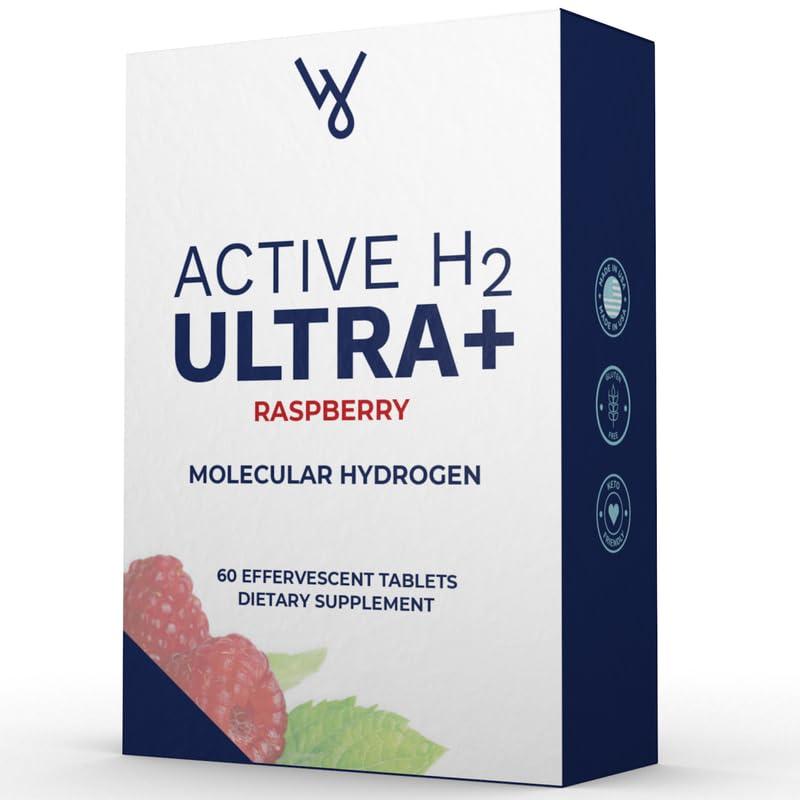 Purative Purative Active H2 Ultra+ Hydrogen Water Tablet, Natural Raspberry. Optimize Health, Support Immunity, and Balance Antioxidants with Benefits of Molecular Hydrogen 60 Servings