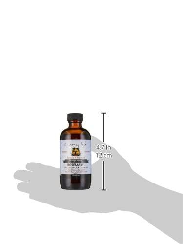 Sunny Isle Sunny Isle Rosemary Jamaican Black Castor Oil 4oz | Hair Growth Treatment | For Scalp & Acne-Prone Skin | Hot Oil Application