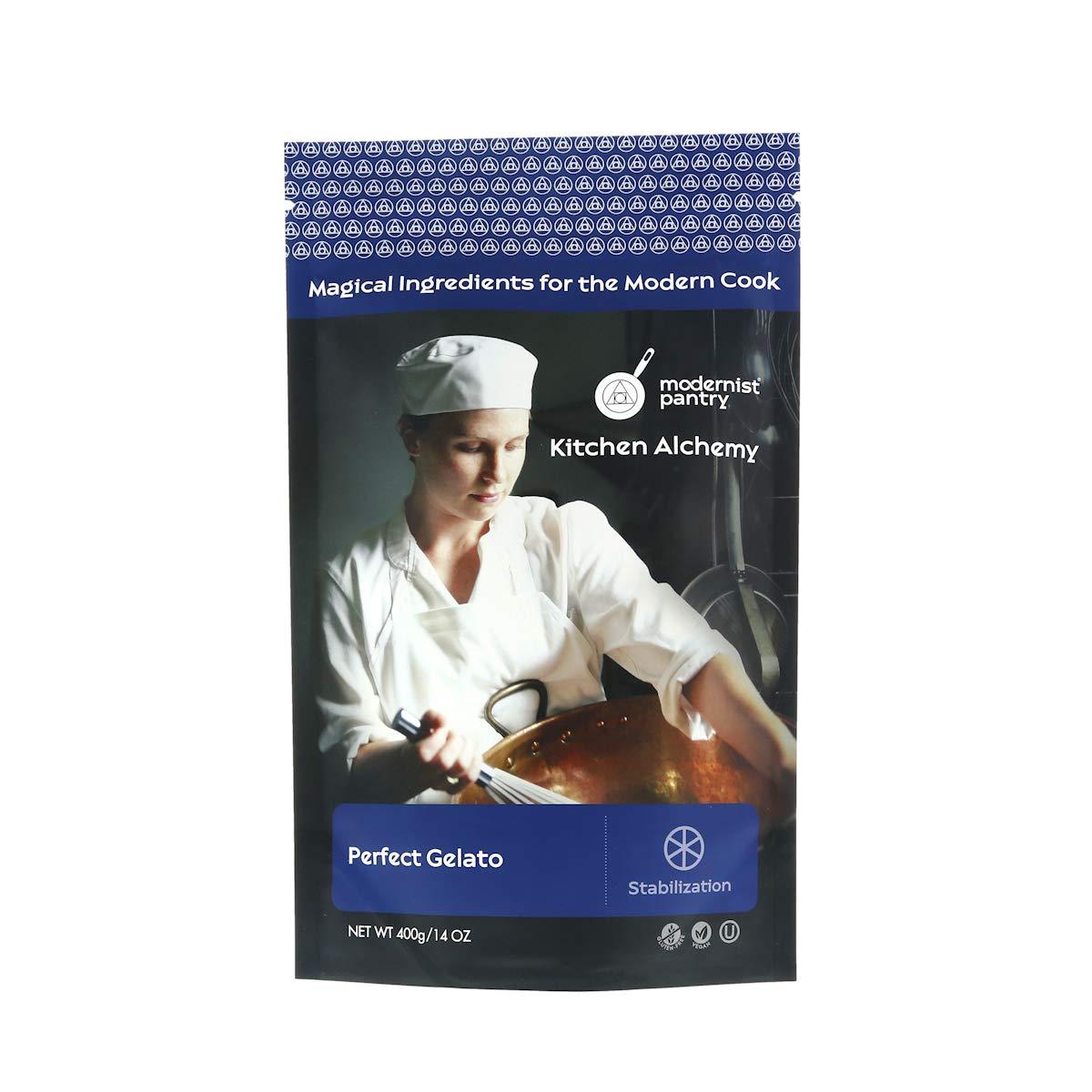 Modernist Pantry Perfect Gelato [Gelato Stabilizer] ? Vegan ? OU Kosher Certified - 400g/14oz (stabilizes and prevents crystal formation in gelato recipes)
