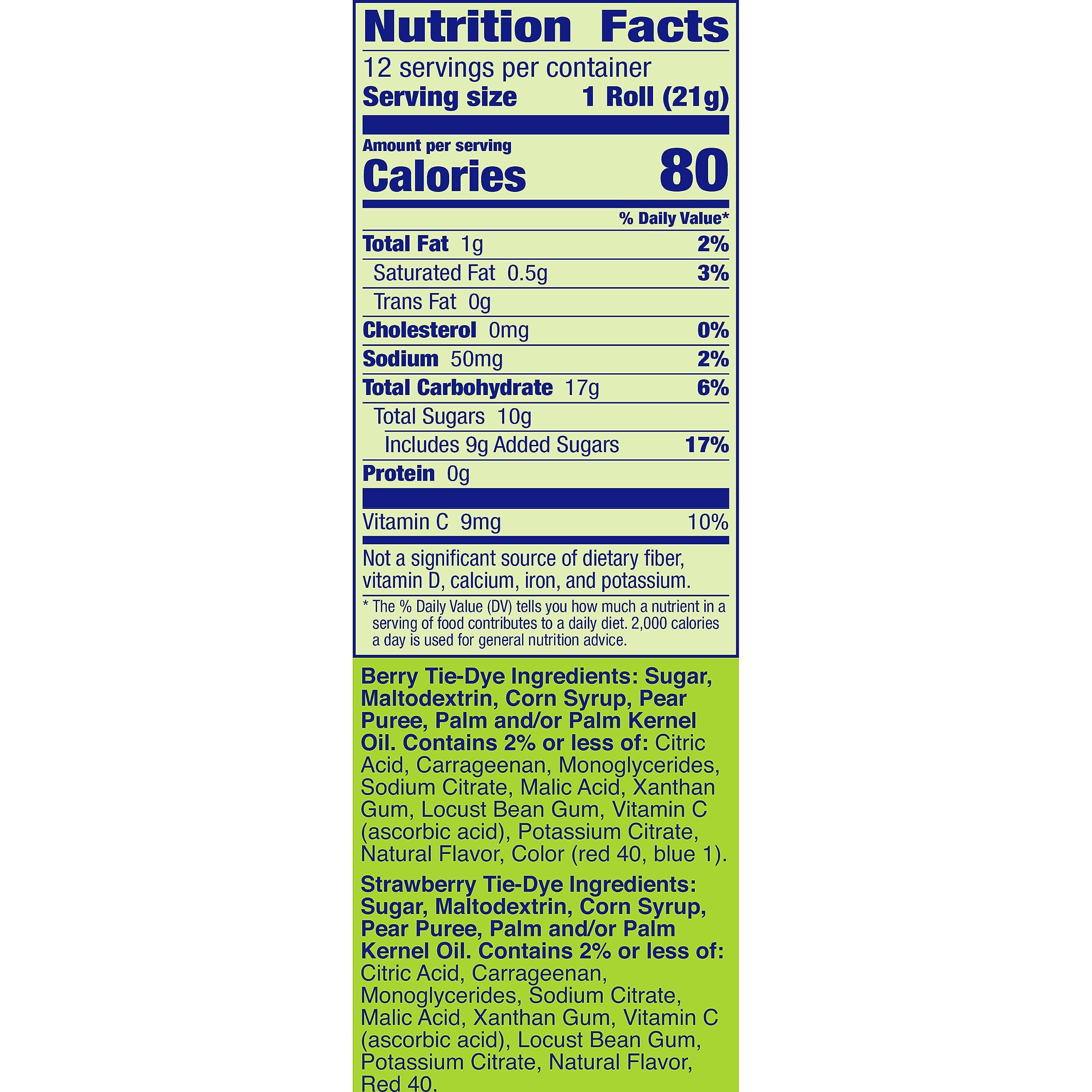 Betty Crocker Fruit by the Foot, Fruit Snacks, Variety Pack, 9 oz