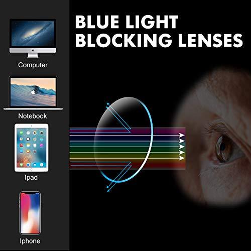 TISHUI TISHUI Reading Glasses Blue Light Blocking for Women Men Cute Computer Readers +1.0 Anti Glare UV Filter Lightweight Reader Glasses 3 Pack