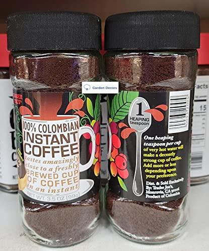 Trader Joe\'s2 Trader Joe 100% Colombian Instant Coffee 3.5oz 99g (Two Bottles)
