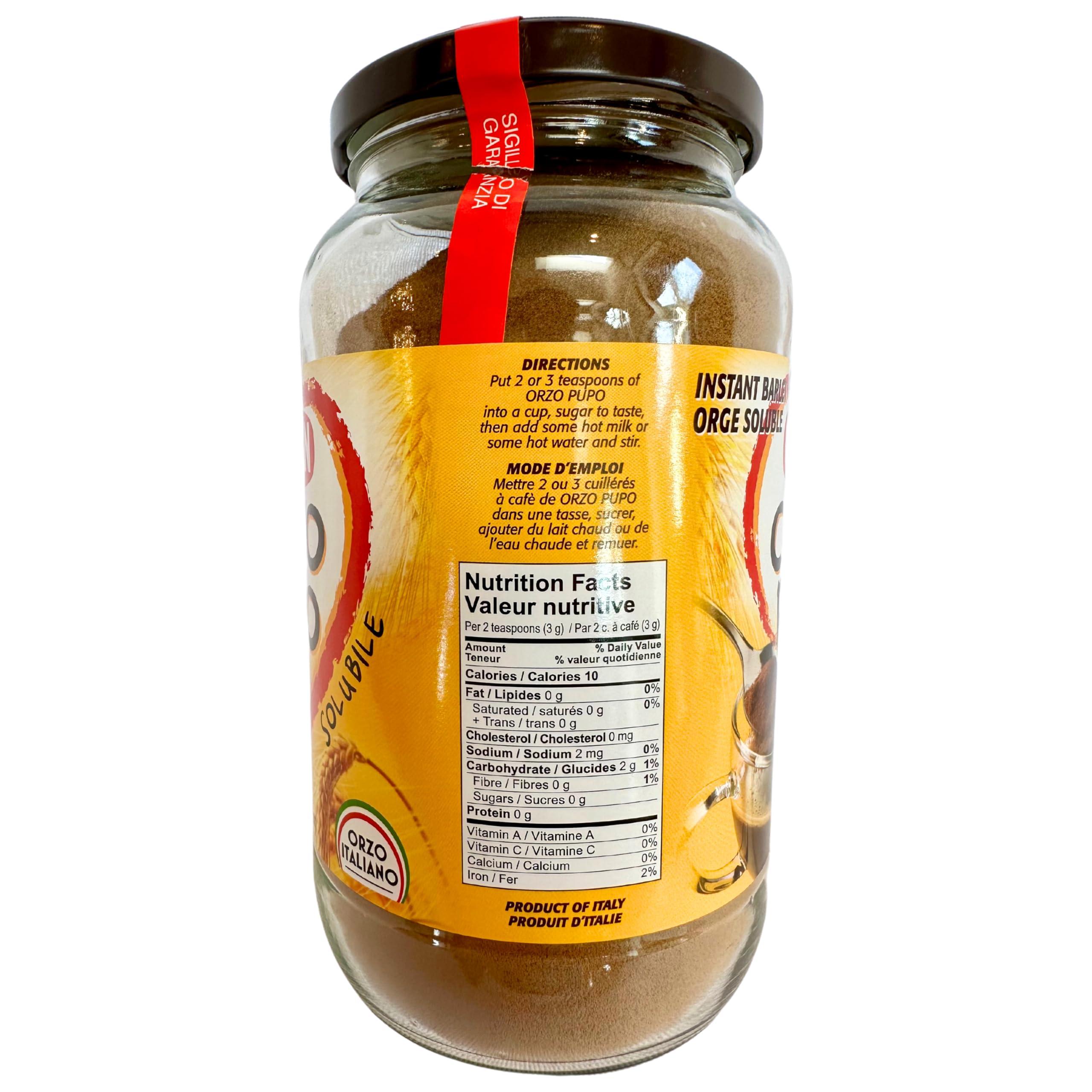 Crastan 1870 Crastan 1870 Instant Barley Coffee Substitute 7.05 oz. (200g) Roasted Ground Barley - Orzo Pupo Jar - Grain Coffee Substitute - Orzo Solubile - Mugicha, Boricha, Damaicha, Cevada - Tea Beverage