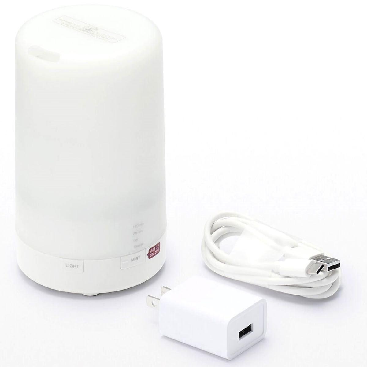 MUJI MUJI Aroma Diffuser/LED Lighting Cordless Ultrasound/MJ-CAD2, White