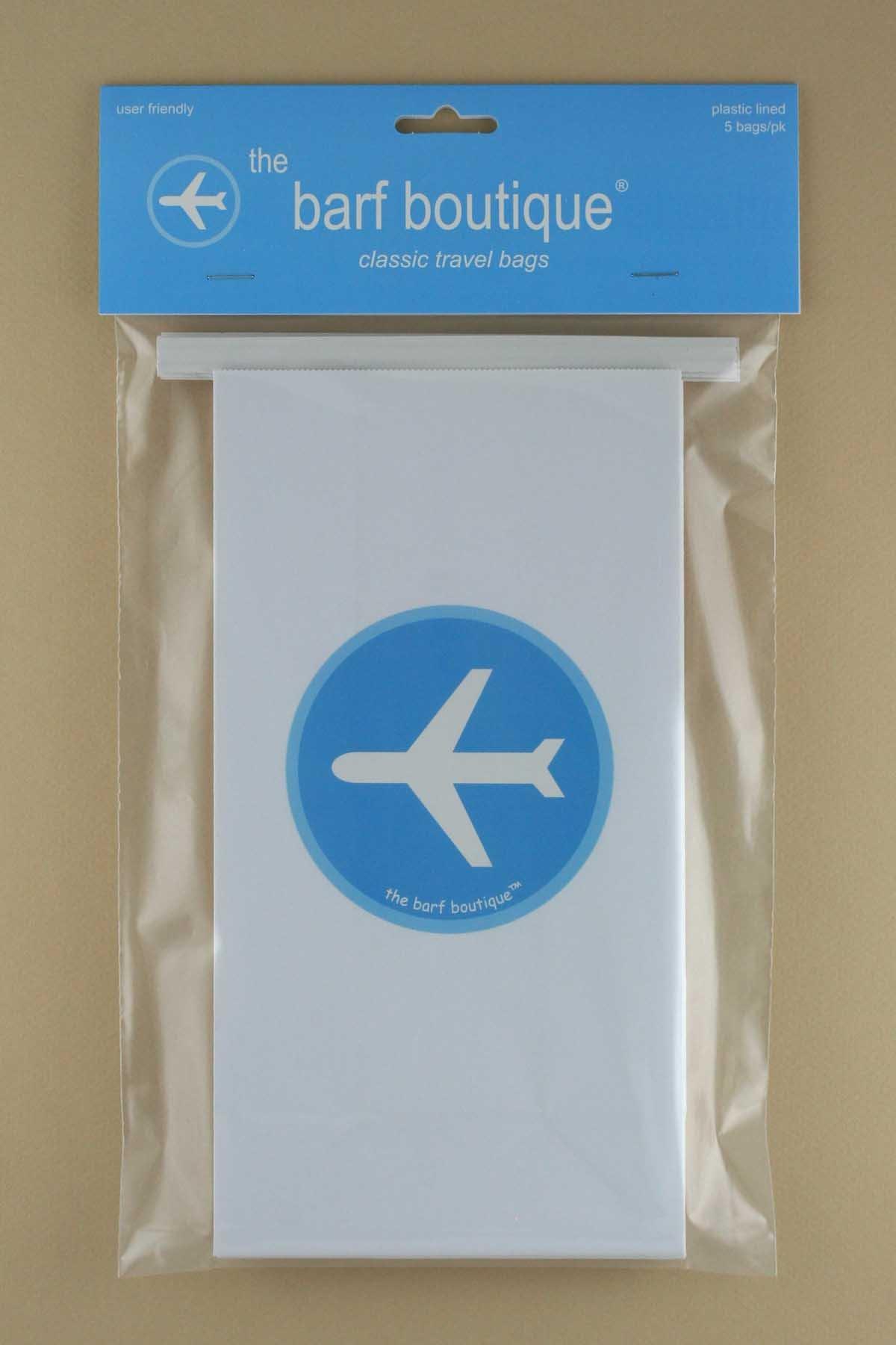 The Barf Boutique "Airplane" Vomit/Barf Bags - Travel/Motion/Air Sickness Bags (5/pk)