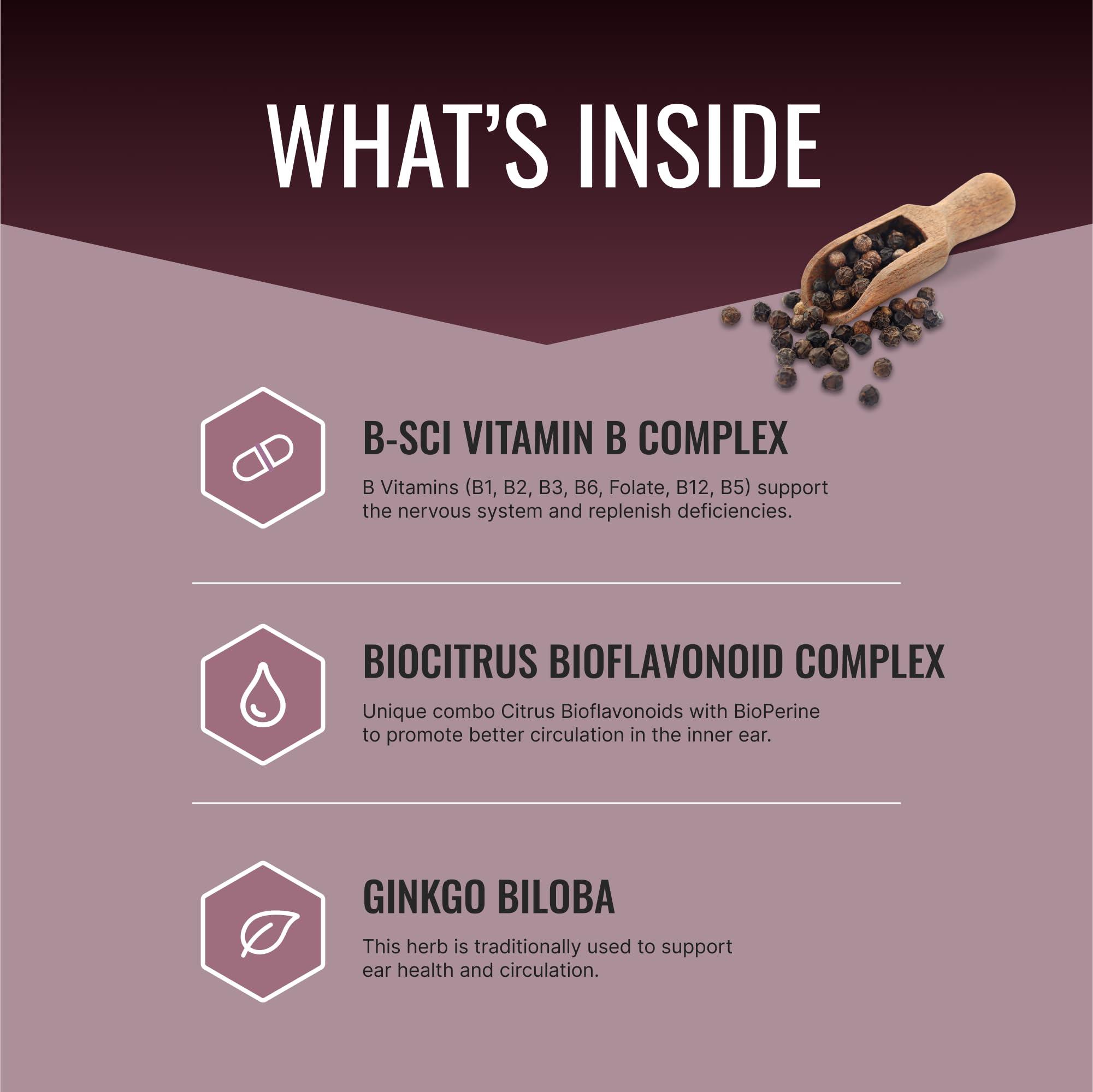 Approved Science Approved Science® Tinnitol - Tinnitus Support Supplement - Ease Ringing in The Ears - Boost Inner Ear Health - 60 Capsules - Made in The USA