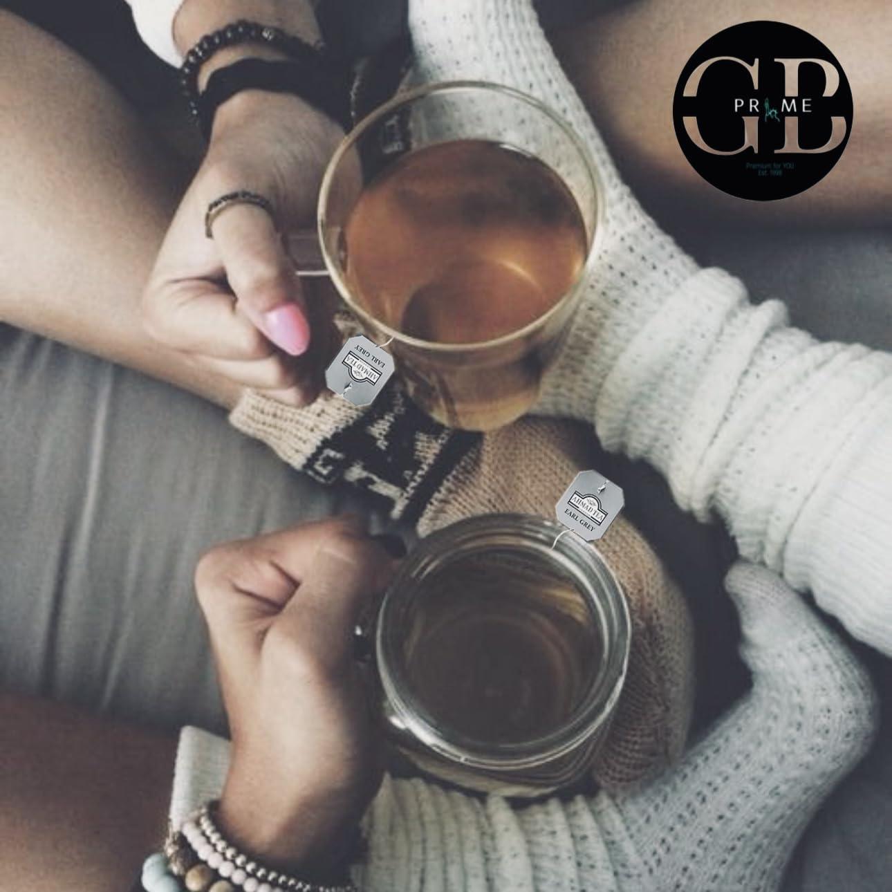 GB PRIME GB PRIME Ahmad Premium Tea Sampler Assortment Gift Box | 60 count | Prime Tea Variety - Earl Grey, Black, Fruit, Citrus, Green, Herbal, Strawberry and more